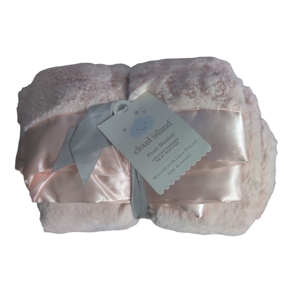 NWT Cloud Island Plush Baby Blanket, Color Pink. - Picture 1 of 2
